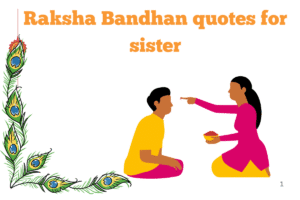 Raksha Bandhan quotes for sister