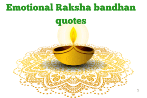 Emotional Raksha bandhan quotes