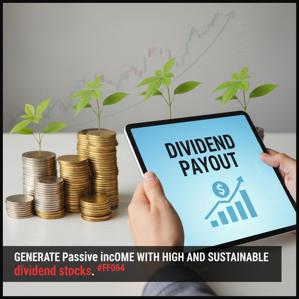 A hand holding a dividend statement or a digital display showing dividend income, symbolizing an investment strategy focused on high-yield dividend stocks.