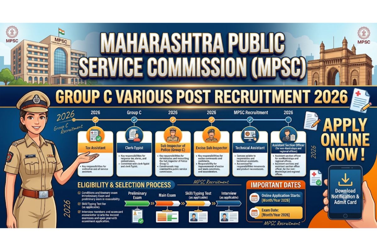 MPSC Group C Various Post Recruitment 2026 Notification